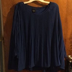 Fully pleated dressy top. Size 1 x.